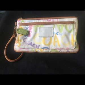 Large Coach wristlet
